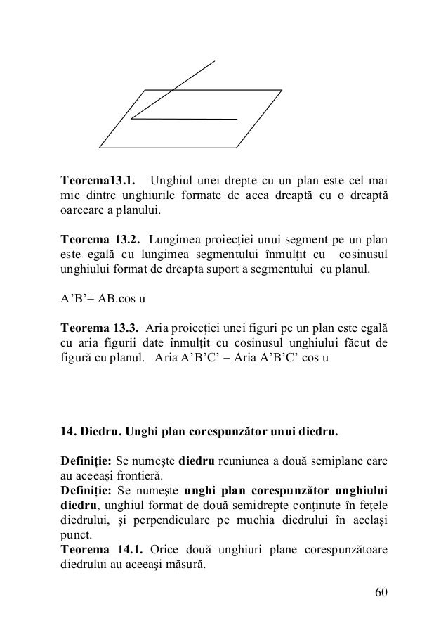 Unghiul Dintre O Dreapta Si Un Plan - kjad