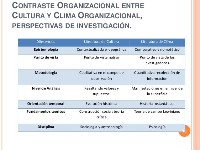 ¿Cuál es la diferencia entre cultura organizacional?