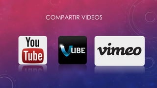 COMPARTIR VIDEOS
 