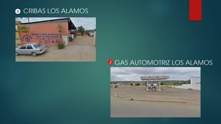 CRIBAS LOS ALAMOS1
2 GAS AUTOMOTRIZ LOS ALAMOS
 