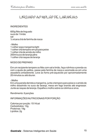 Culinaria  Diabeticos