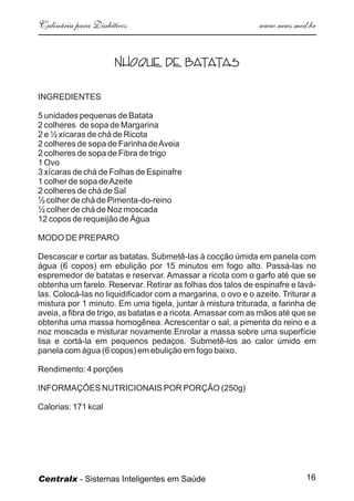 Culinaria  Diabeticos