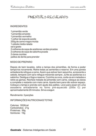 Culinaria  Diabeticos