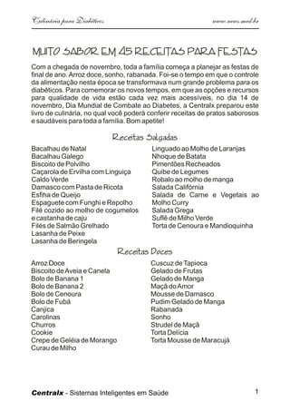 Culinaria  Diabeticos