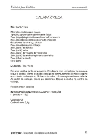 Culinaria  Diabeticos