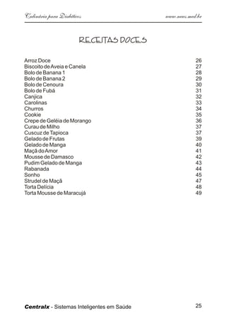 Culinaria  Diabeticos