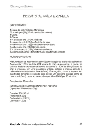 Culinaria  Diabeticos