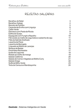 Culinaria  Diabeticos