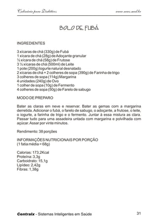 Culinaria  Diabeticos