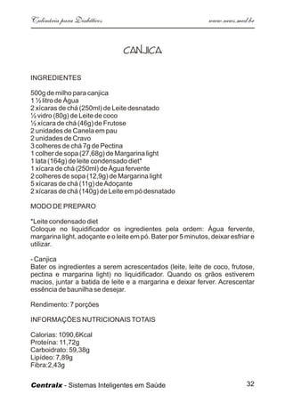 Culinaria  Diabeticos