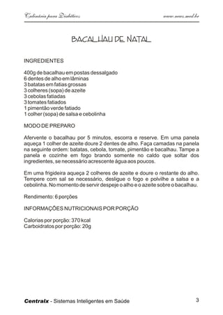 Culinaria  Diabeticos