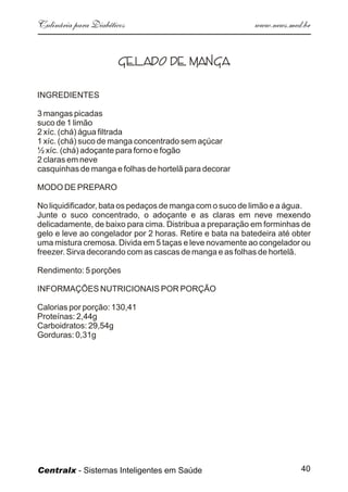 Culinaria  Diabeticos