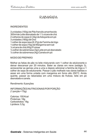 Culinaria  Diabeticos