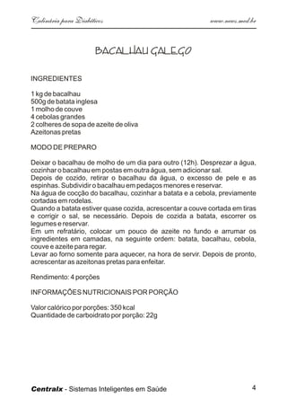 Culinaria  Diabeticos