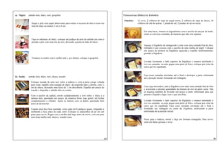 a) Nigiri:   salmão skin, shary, nori, gergelim.                                                   TAMAGOYAKI (OMELETE JAPONÊS)

                                                                                                    Omelete:   12 ovos, 2 colheres de sopa de saquê mirin, 2 colheres de sopa de shoyu, 10
                Seque a pele com papel absorvente para retirar o excesso de óleo e corte em                    colheres de chá de açúcar, 1 pitada de sal, 2 pitadas de aji-no-moto.
                tiras de mais ou menos 2 cm x 6 cm.

                                                                                                                     Em uma bacia, misture os ingredientes com o auxílio de um par de hashi,
                                                                                                                     como se estivesse cortando, de maneira que não crie espuma.

                Faça os odomaes de shary, coloque um pedaço da pele do salmão em cima e
                prenda a pele com uma tira de nori, deixando a ponta do lado de baixo.
                                                                                                                     Aqueça a frigideira de tamagoyaki e unte com uma camada fina de óleo,
                                                                                                                     retirando o seu excesso com o auxílio de uma toalha de papel. Coloque
                                                                                                                     um pouco da mistura na frigideira aquecida e espalhe uniformemente,
                                                                                                                     girando a frigideira.
                Tempere os sushis com o molho tarê e, por último, coloque o gergelim.
                                                                                                                     Levante levemente o lado superior da frigideira e comece enrolando o
                                                                                                                     ovo em camadas, ou seja, pegue uma parte já frita e coloque por cima da
                                                                                                                     outra que foi espalhada.


                                                                                                                     Faça essas camadas enroladas até o final e desloque a parte enformada
b) Sushi:    salmão skin, shary, nori, shoyu, wasabi.
                                                                                                                     até a posição inicial, formando um retângulo.
               Coloque metade de uma nori sobre a makisu e, com a parte crespa voltada
               para cima, espalhe uma camada de shary, da esquerda para a direita, com ½
               cm de altura, deixando uma faixa de 2 cm descoberta. Espalhe um pouco de                              Caso seja necessário, unte a frigideira com mais uma camada fina de óleo
               wasabi e disponha o salmão skin no centro.                                                            e acrescente a mesma quantidade da mistura de ovo na parte vazia. Não
                                                                                                                     se esqueça também de levantar um pouco a parte enformada para que
               Com o auxílio da sadurê, enrole cuidadosamente a nori sobre o shary e o                               penetre o líquido e ligue com o que está frito.
               salmon skin, apertando um pouco, de maneira firme, mas gentil, até fechar
               completamente o cilindro. Ajeite as laterais com os dedos, apertando bem                              Levante levemente o lado superior da frigideira e comece enrolando o
               antes de desenrolar.                                                                                  ovo em camadas, ou seja, pegue uma parte já frita e coloque por cima da
                                                                                                                     outra que foi espalhada. Faça essas camadas enroladas até o final e
               Usando uma faca bem amolada, corte cada em 6 pedaços iguais, limpando e                               formando um retângulo no canto da frigideira, deslocando a parte
               molhando a faca antes de cada corte. Coloque os pedacinhos de pé em um                                enformada até a posição inicial.
               prato para servir. Regue com o molho tarê logo antes de servir, com um pote
               com mais molho tarê, shoyu e wasabi extra.
                                                                                                                     Passe para o makisu, enrole e faça um formato retangular. Para servir,
                                                                                                                     corte em fatias grossas e sirva.




                                                                                              25                                                                                               26
 