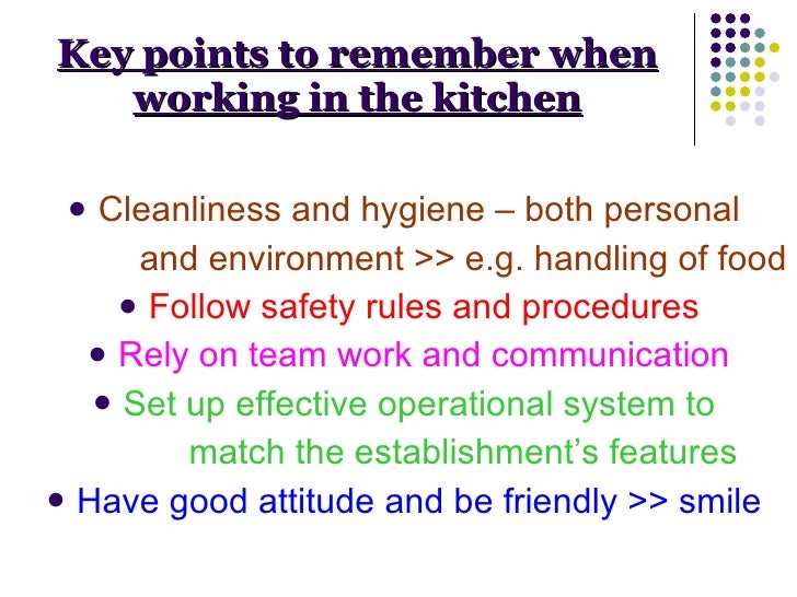 environmental hygiene in the kitchen sensitisation training on kitchen hygiene rules