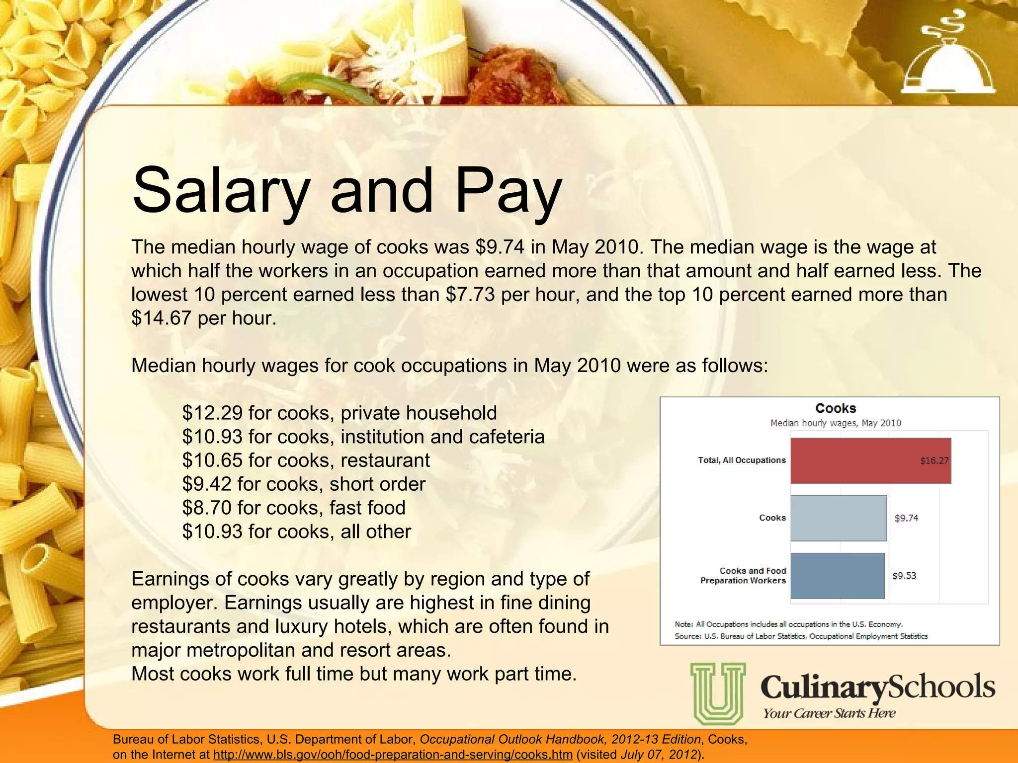 Career Outlooks for Cooks | PPT