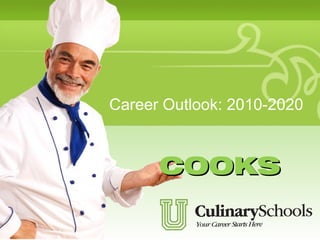 Career Outlook: 2010-2020



      COOKS
 