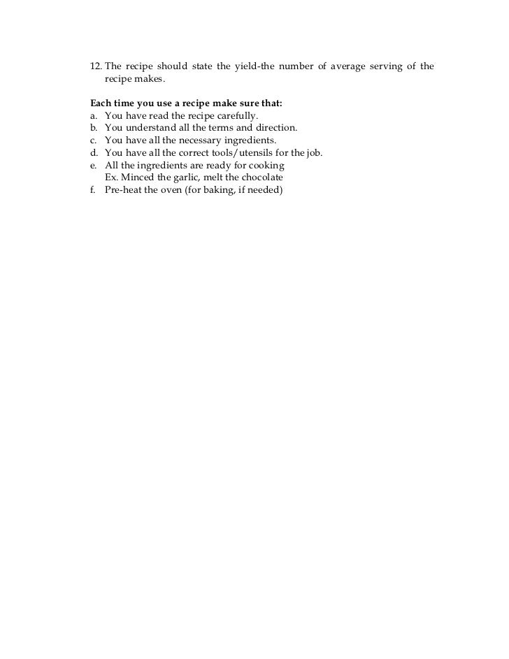 Hrm 212 A Culinary Arts