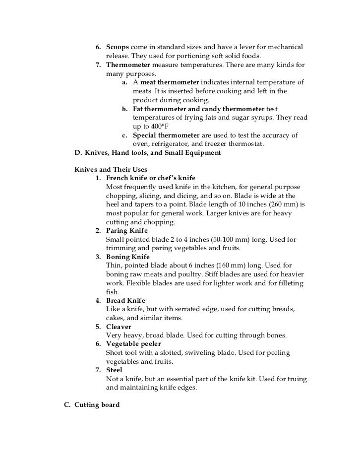 OTH Introduction to Culinary Arts | K12 culinary arts course outline