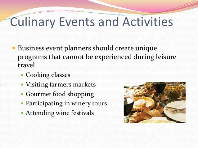 Culinary Tourism