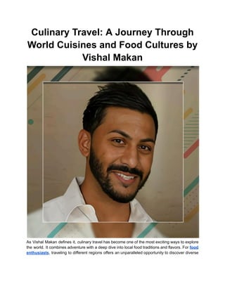 Culinary Travel_ A Journey Through World Cuisines and Food Cultures by ...