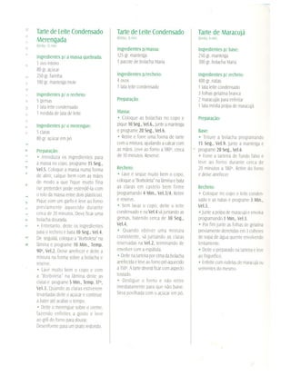 Culinária   bimby - doces e sobremesas