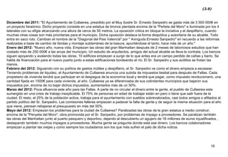 Diciembre del 2011:  &quot;El Ayuntamiento de Cullaerea, presidido por el Muy Ilustre Sr. Ernesto Sanpedro se gasta más de...