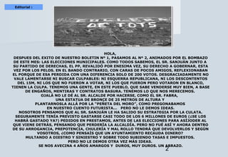 2
Editorial :
HOLA,
DESPUES DEL EXITO DE NUESTRO BOLETIN Nº 1, PASAMOS AL Nº 2, ANIMADOS POR EL BOMBAZO
DE ESTE MES: LAS E...