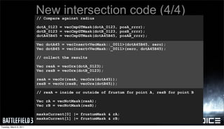 New intersection code (4/4)
                         // Compare against radius

                         dotA_0123 = vecCm...