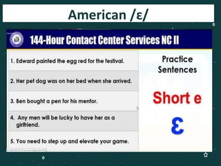 American /ɛ/
 