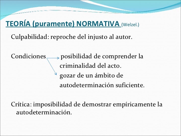 Teoria de la culpabilidad