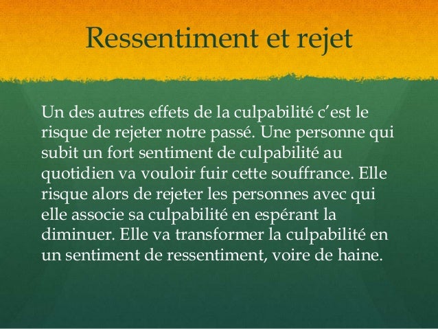 Vaincre La Culpabilite