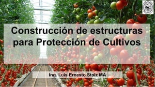 Construcción de estructuras
para Protección de Cultivos
Ing. Luis Ernesto Stolz MA
 