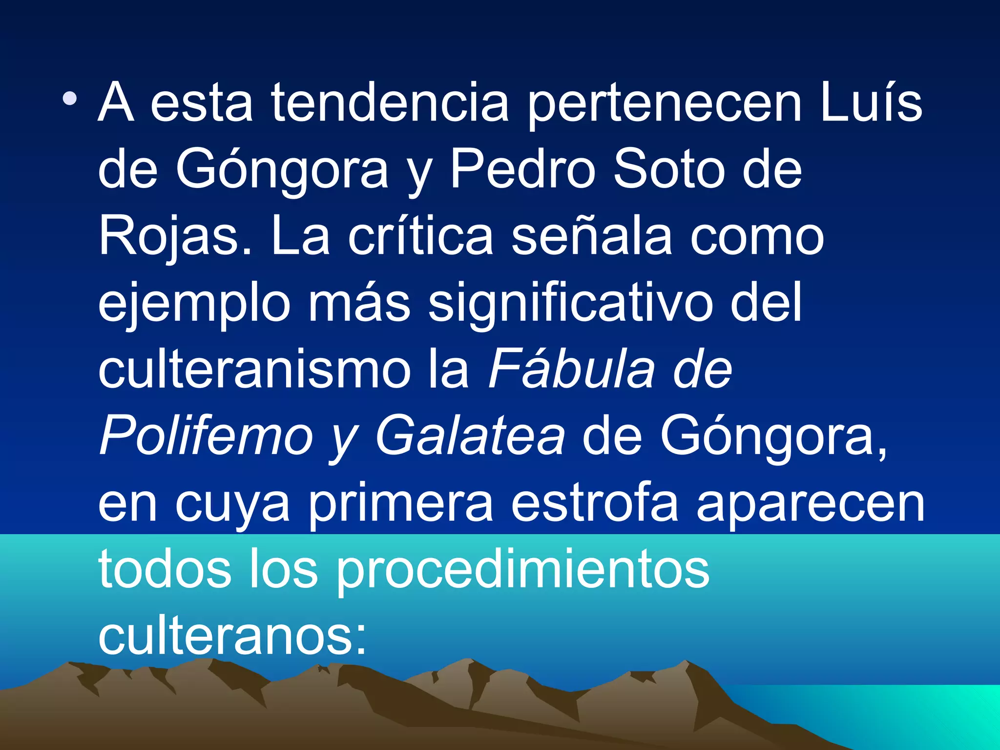 Culteranismo Luis De Góngora Ppt