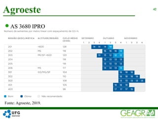 AS 3680 IPRO
Agroeste 42
Fonte: Agroeste, 2019.
 