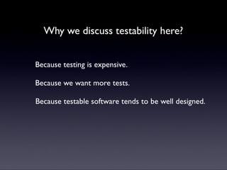 培育软件的可测试性