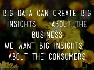 Cultivating insights using big data