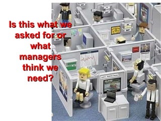 Is this what we asked for or what managers think we need? 