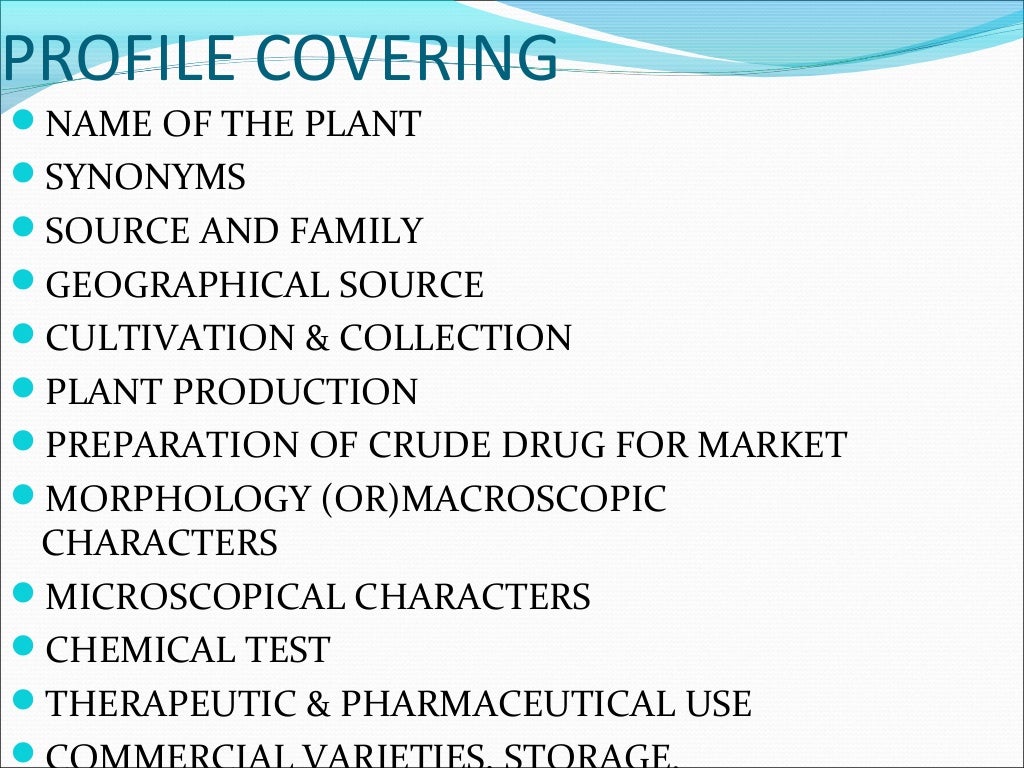 Cultivation Collection And Processing Of Crude Drugs