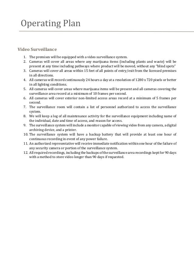 Cannabis Cultivation Business Plan Template