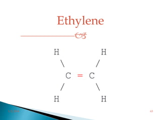 Ethylene

H

H
/
C = C
/
H

H
3/2/2014 63
 