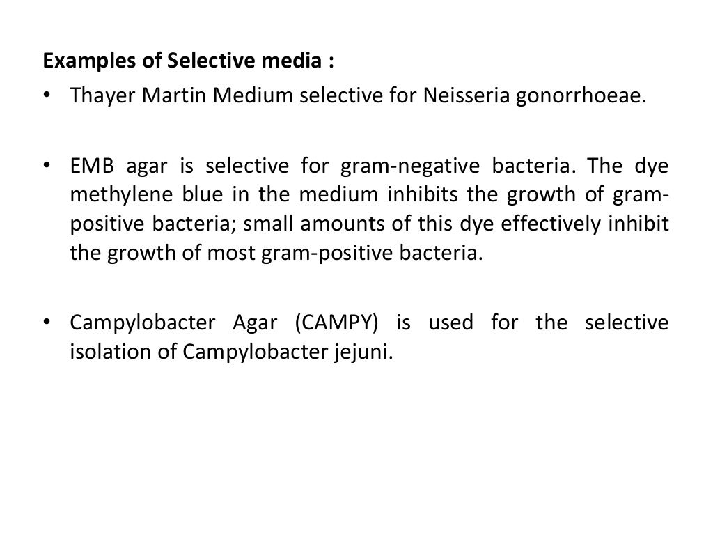 Cultivation of bacteria and culture methods