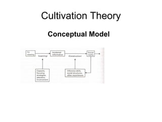Cultivation Theory
Conceptual Model

 