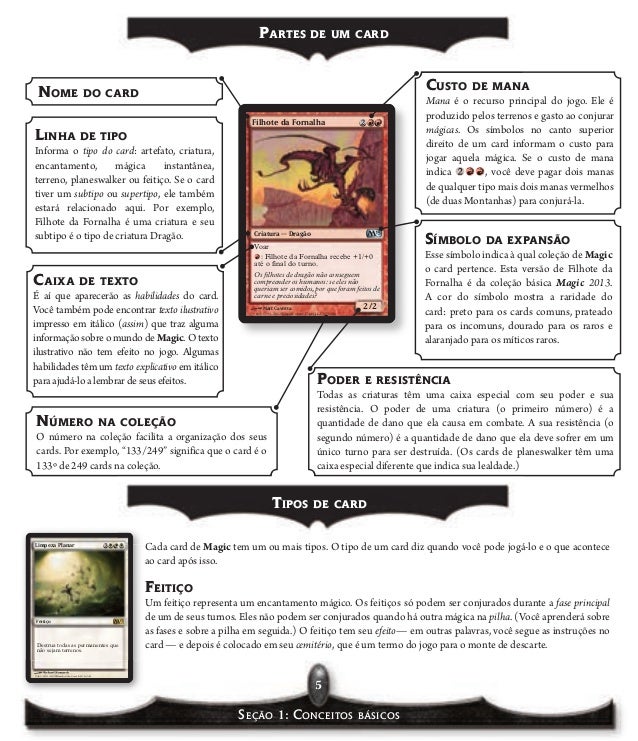CultLab Jogos Trading Card Game Magic the Gathering Regras Basic…