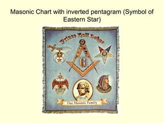 Masonic Chart with inverted pentagram (Symbol of
Eastern Star)
 