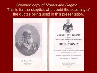 Scanned copy of Morals and Dogma.
This is for the skeptics who doubt the accuracy of
the quotes being used in this presentation.
 