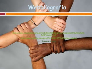 Noção de “cultura”segundo A.Kroeber, C.Kluckhohn e Edward TylorSegundo A. Kroeber e C. Kluckhohn, existem pelo menos duas noções de cultura. A herança da filosofia das luzes, dá o nome de “cultura”ao património letrado acumulado depois da antiguidade sobre o qual as nações ocidentais asseguram ter fundado a sua civilização. A outra, mais especificamente antropológica, designa por cultura “a totalidade dos conhecimentos, das crenças, das arte, dos valores, leis, costumes e de todas as outras capacidades e hábitos adquiridos pelo homem enquanto membro da sociedade”, de acordo com adefinição dada por Edward B. Tylor em 1871.JOURNEY,N.,”Que faire de la culture”, in N. JOURNET