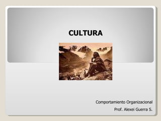 CULTURA Comportamiento Organizacional Prof. Alexei Guerra S. 