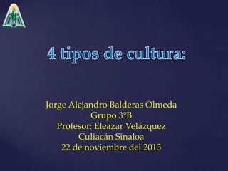 Jorge Alejandro Balderas Olmeda
Grupo 3°B
Profesor: Eleazar Velázquez
Culiacán Sinaloa
22 de noviembre del 2013

 